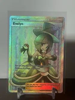 Pokemon Evelyn TCG Sun & Moon Team Up Holo Ultra Rare Card 175/181 - Image 1
