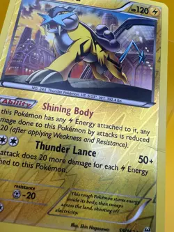 ⚡Raikou 55/162 Reverse Holo Rare XY Breakthrough Pokemon Card 2015 MP Creased - Image 3
