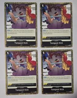 Tempest Kick Play Set (4 Cards) - 500 Years in the Future (OP07-096) - Image 1