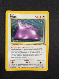Pokemon Fossil Holo Card Lot Ditto Electrode Kabutops Mr Mime Vintage 1999 - Image 1