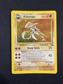 Pokemon Fossil Holo Card Lot Ditto Electrode Kabutops Mr Mime Vintage 1999 - Image 3