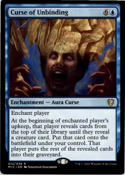 Curse of Unbinding R Commander: Innistrad: Midnight Hunt 12 NM MTG x1 - Image 1