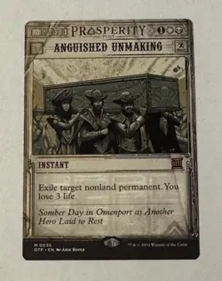 MTG Anguished Unmaking - Outlaws Of Thunder Junction: Breaking News LP - Image 1