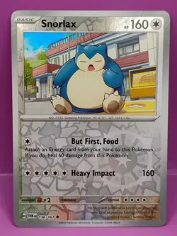 Snorlax 136/167 Twilight Masquerade Reverse Holo Pokemon Card - Image 1