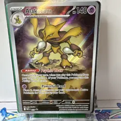 Sealed Alakazam FA 009 Pokemon TCG Black Star Promo Mega Evolution Full Art NM - Image 1