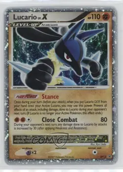 Lucario LvX (Holo) Pokemon Diamond & Pearl Black Star Promo #DP12 2007 - Image 1