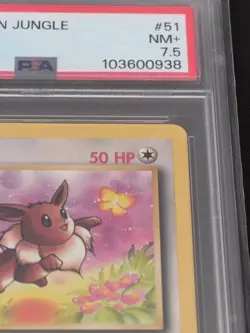 1999 Pokemon Jungle Eevee 1st Edition #51/64 PSA 7 NM WOTC Vintage TCG POP #5 - Image 4