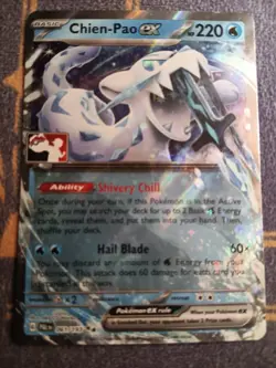 1x Chien-Pao ex 61/193Play Stamp Pokemon Prize Pack Play Series Played - Image 1