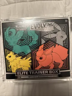 Pokemon Sword & Shield Evolving Skies Elite Trainer Box With Acrylic 728192533419 - Image 1
