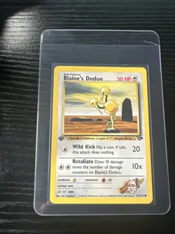 Blaine’s Doduo 1st Edition Gym Challenge 61/132 WOTC Vintage Pokemon - Image 1
