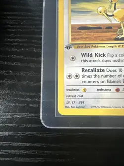 Blaine’s Doduo 1st Edition Gym Challenge 61/132 WOTC Vintage Pokemon - Image 2