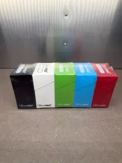 Ultra Pro Set Of 5 Light Color Deck Boxes Magic Pokemon YuGiOh Card Storage Box - Image 1