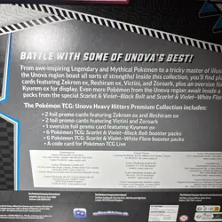 Pokemon Sealed Black Bolt & White Flare Unova Heavy Hitters Premium Collection - Image 3