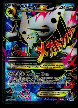M Aggron EX (154 Full Art) 154/160 XY - Primal Clash Holo Pokemon TCG HP - Image 1