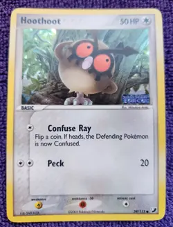 Hoothoot 59/115 Unseen Forces Stamped Reverse Holo Pokemon *NICE* - Image 1