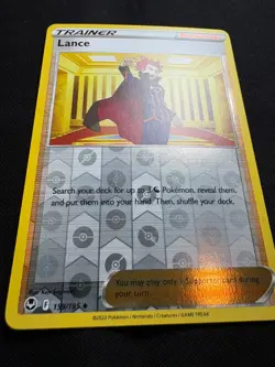 Lance 159/195 Reverse Holo Uncommon LP - Pokemon TCG Sw&Sh Silver Tempest SIT - Image 3