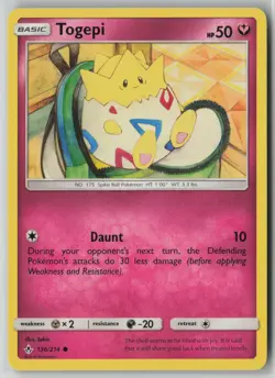 Togepi 136/214 Pokemon Unbroken Bonds Common Near Mint Card (NM) 1 - Image 1