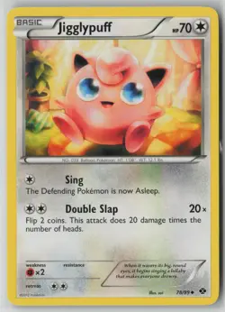 Jigglypuff 78/99 Pokemon TCG Next Destinies 2012 Regular Card (Light Play) LP 1 - Image 1