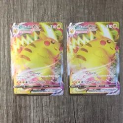Pokemon Card Game Pikachu VMAX SWSH286 Promo Foil x2 English - Image 3