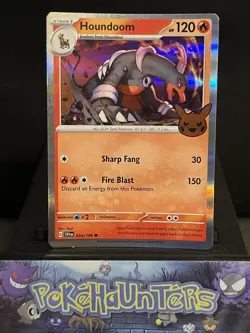 Pokemon Card Houndoom 034/198 Trick or Trade 2023 S&V Base Near Mint - Image 2
