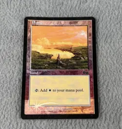 MTG Plains 1999 Arena Promo FOIL 1x HP Heavily Played Magic The Gathering - Image 2