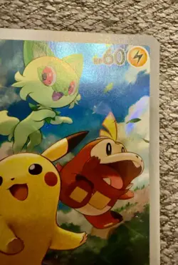 Pokemon TCG MINT Pikachu Promo 027 Full Art Holo - Image 5