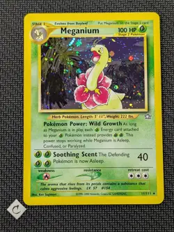 Meganium 11/111 - Neo Genesis Unlimited Holo Rare Pokemon TCG NM - Image 1