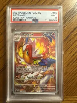 2024 Pokemon TCG Twilight Masquerade Infernape #173 Illustration Rare - Image 1