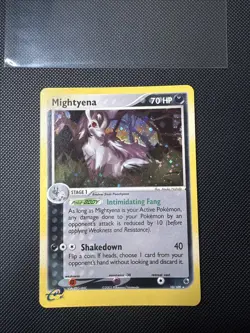 Mightyena 10/109 Ruby and Sapphire Reverse Holo Pokemon TCG 2003 LP - Image 1
