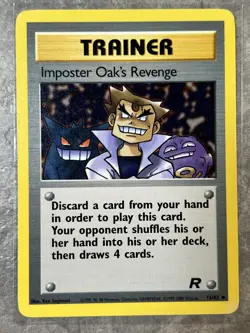 Imposter Oak's Revenge 76/82 Pokemon TCG Vintage Team Rocket Regular (MP) 2 - Image 1
