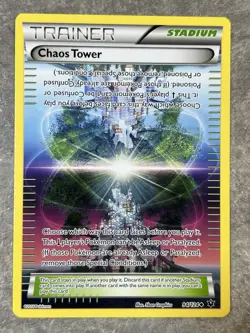 Chaos Tower Stadium 94/124 Pokemon TCG Fates Collide Regular (Near Mint) - Image 1