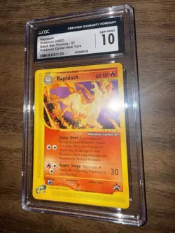 CGC 10 GEM MINT Rapidash 2002 Black Star Promo 51 Pokemon TCG POKEMON CENTER NY - Image 2