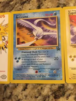 Pokemon Legendary Birds Moltres Zapdos Articuno Black Star - Image 3