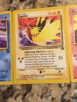 Pokemon Legendary Birds Moltres Zapdos Articuno Black Star - Image 4