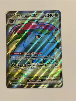 Venusaur ex 182/165 Sv: Scarlet & Violet 151 Holo Full Art Pokemon Card - Image 1