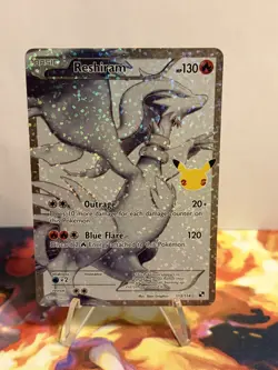 Pokemon Reshiram Celebrations Classic Collection 113/114 Holo Card - Image 2