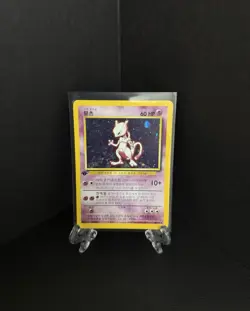 2000 Mewtwo 10/102 Base Set Holo 1st Edition Korean Pokemon Card Rare MP #10 - Image 1