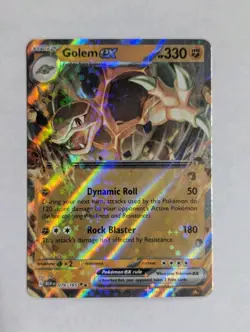 Golem ex 076/165 Pokemon TCG Card Sv: Scarlet & Violet 151 Holo Rare - NM - Image 1