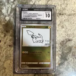 Pikachu 208/S-P Yu Nagaba Japanese Pokemon (2021) PROMO Card PRISTINE CGC 10 - Image 1