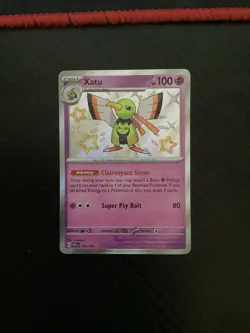 Shiny Xatu 152/091 Paldean Fates Holo Rare Pokemon Trading Card NM - Image 1