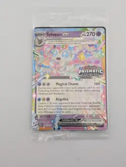 Pokemon TCG Sylveon ex - 041/131 (Prismatic Evolutions Stamp) Promo Card SEALED - Image 1