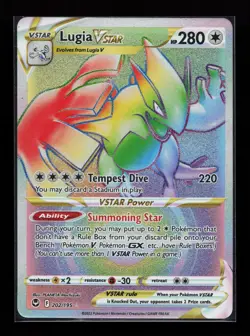 Lugia VSTAR (Secret) 202/195 Secret Rare SWSH12: Silver Tempest Pokemon Card - Image 1