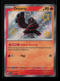 Oricorio 113/091 Holo SV: Paldean Fates Pokemon Card - Image 1