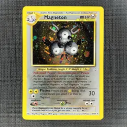 Magneton DOUBLE HOLO ERROR Pokemon TCG Neo Revelation 10/64 - Image 1