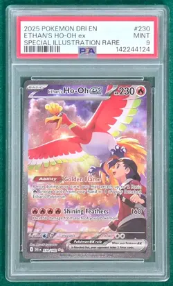 Ethan's Ho-Oh ex - PSA 9 - Special Illustration Rare SIR Destined Rivals DRI 230 - Image 1