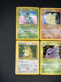 (lot of 6) Vintage Holos Pokemon TCG Base Set Ninetales, Jungle Nidoqueen +MORE - Image 2