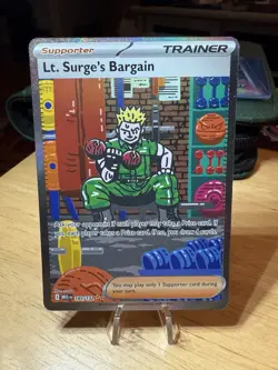 Lt. Surge's Bargain 185/132 Special Illustration Rare Pokemon Mega Evolution - Image 1