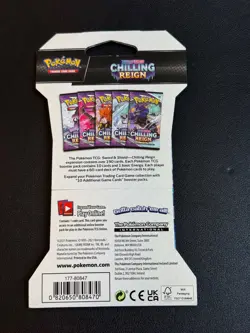 Pokemon TCG: Sword & Shield - Chilling Reign Sleeved Booster Pack (10 Cards) 820650828478 - Image 2