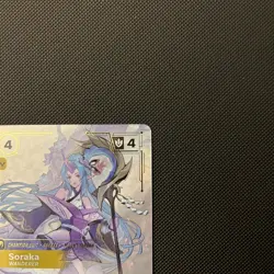 English - Soraka Wanderer 239/221 Riftbound Spiritforged TCG Overnumbered Card - Image 3