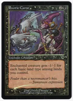 Exotic Curse 2000 Invasion FOIL Black Common Enchantment MTG NM AZ1 - Image 1